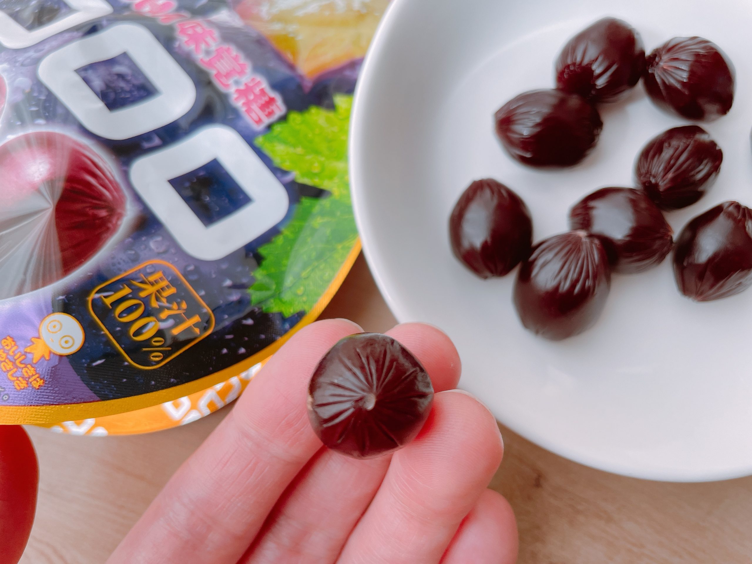 コロロ＜グレープ＞は、自然な感じに近い甘さです